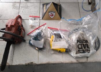 PM recupera materiais furtados em escola e residências, apreende drogas e prende suspeitos em Formiga