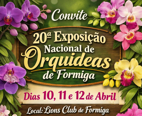 Formiga recebe a 20ª Exposição Nacional de Orquídeas no mês de abril