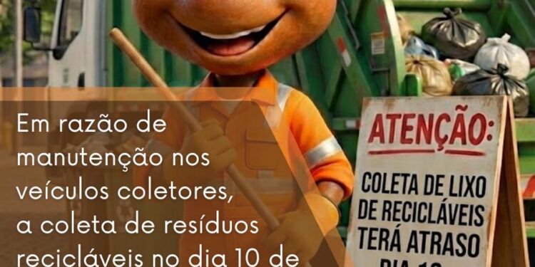 Coleta de recicláveis terá atraso nesta terça-feira em bairros de Formiga