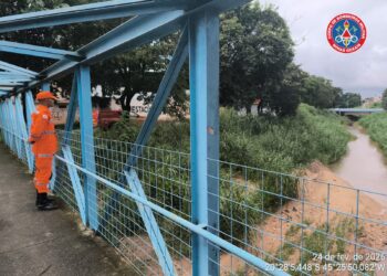 Bombeiros realizam monitoramento preventivo de rios após chuvas em Formiga
