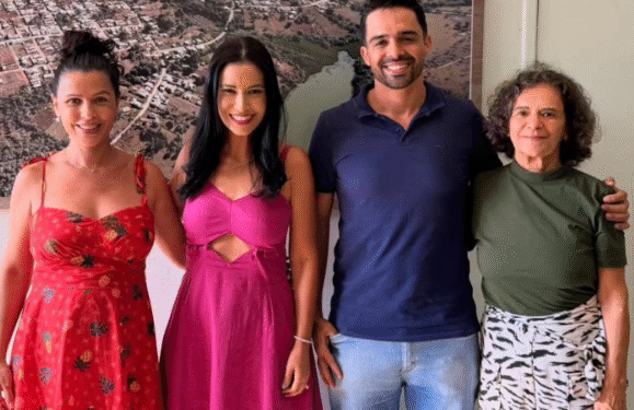 Prefeito de Córrego Fundo recebe representantes da Frente Feminina Popular