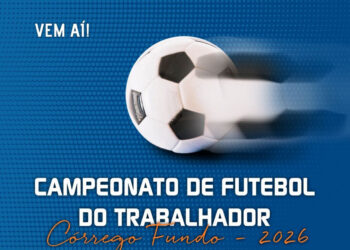 Campeonato de Futebol do Trabalhador 2026 abre inscrições em Córrego Fundo