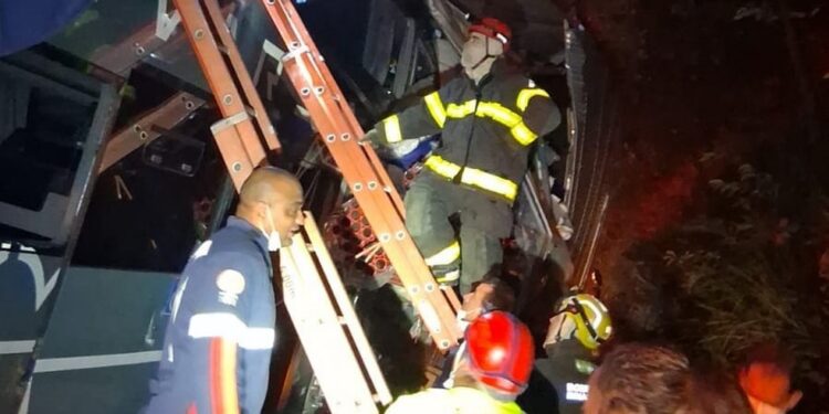 Batida entre ônibus e caminhão deixa ao menos um morto e feridos na BR-381, em MG