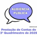Prefeitura de Córrego Fundo realizará prestação de contas do 3º quadrimestre de 2025