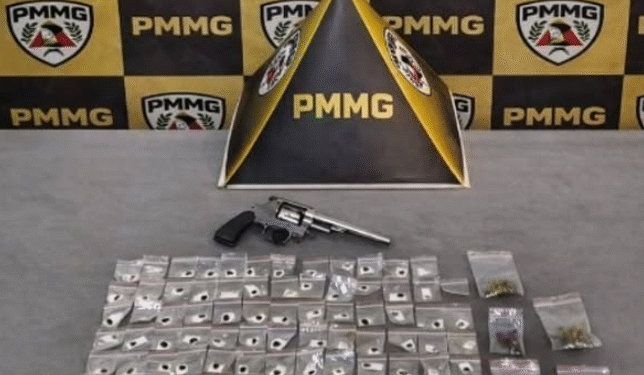 Operação Sgt. Rodrigo: PM prende suspeito de tráfico e apreende arma e drogas no sul de minas