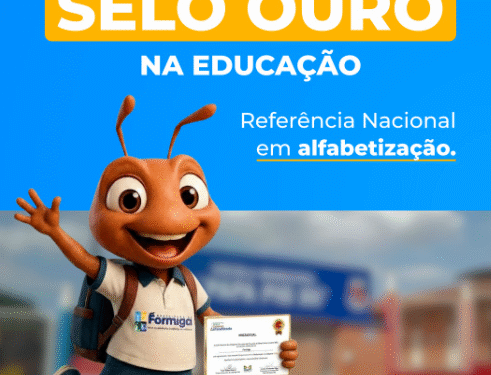 Educação de Formiga conquista Selo Ouro no Compromisso Nacional Criança Alfabetizada