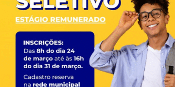 A Prefeitura de Formiga inicia um novo processo de seleção para formação de cadastro reserva de estagiários remunerados.