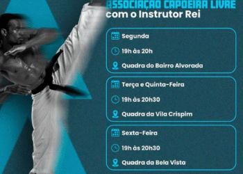 Município de Pains oferece aulas de capoeira com o instrutor Rei
