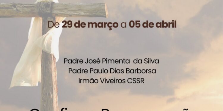 Cronograma da semana Santa da paróquia Sagrada Família