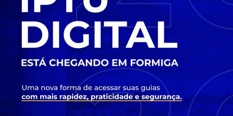 Prefeitura de Formiga anuncia implantação do IPTU Digital