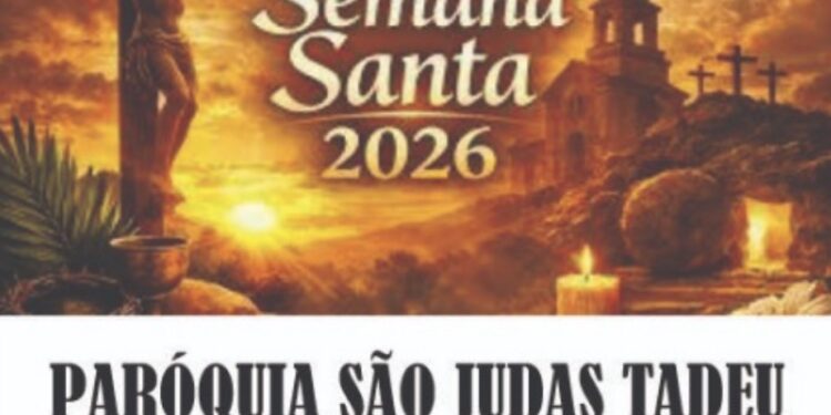 Paróquia São Judas Tadeu divulga programação completa da Semana Santa 2026 em Formiga