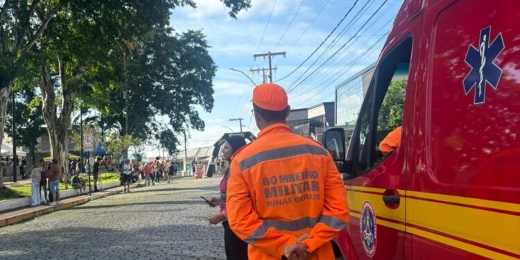 Bombeiros prestam apoio preventivo no Circuito Trilhos do Oeste; jovem tem mal súbito e é socorrido pelos militares