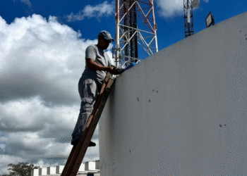 Prefeitura de Formiga realiza manutenção da iluminação do Cristo