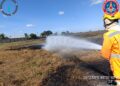 Incêndio atinge 1,6 hectare de área rural em Lagoa da Prata e mobiliza militares