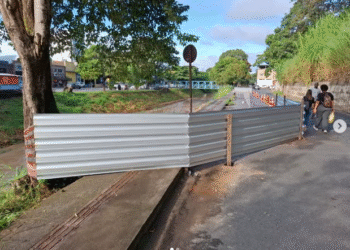 Avenida José Arantes recebe reforço na sinalização de barreiras de segurança