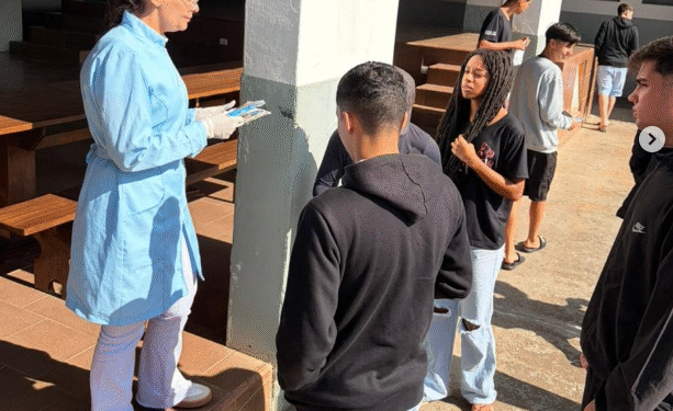 Escola Estadual Padre José Sangali recebe ação de saúde bucal coletiva