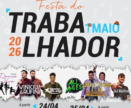 Trabalhador em festa: Córrego Fundo prepara dois dias de shows para a celebração