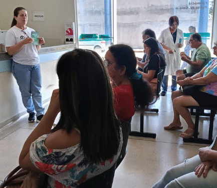 Realizada ação de saúde sobre cuidados com os rins, em Córrego Fundo
