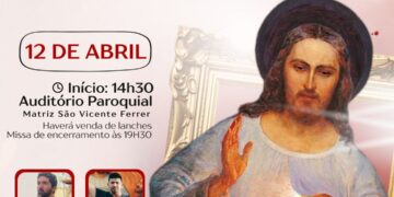 Festa da Divina Misericórdia será realizada no dia 12 de abril em Formiga