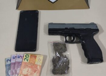 Formiga: polícia apreende maconha e simulacro de arma após denúncias no bairro São Luiz
