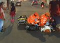Idosa é atropelada por motocicleta no Centro de Formiga