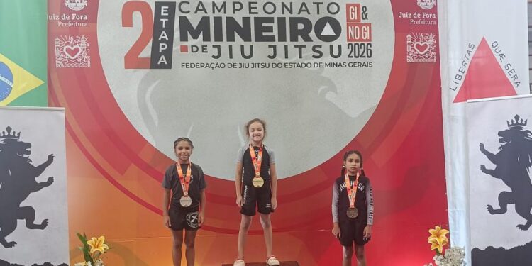 Tatame do Bem conquista 9 medalhas em Juiz de Fora na segunda etapa do Campeonato Mineiro de Jiu-Jitsu