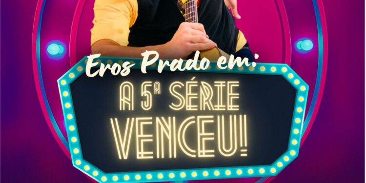 Eros Prado apresenta espetáculo “A 5ª Série Venceu!!” em Formiga neste sábado